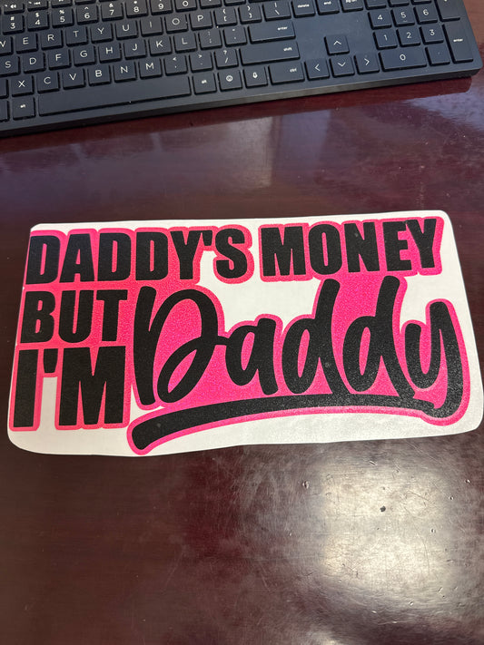 12" Black/Pink Flake Daddy's Money But I'm Daddy