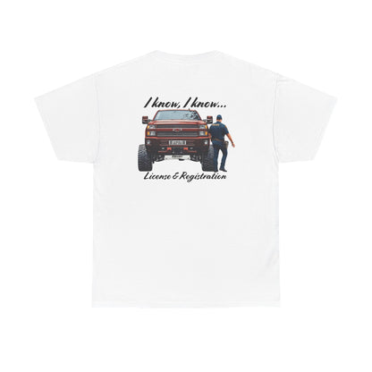 Custom Truck Tee (License & Registration)