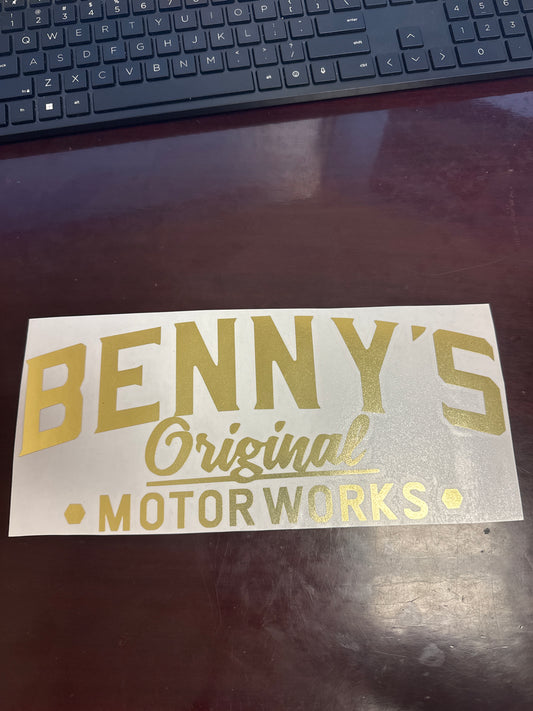 12" Gold Chrome Benny's Original Motorworks