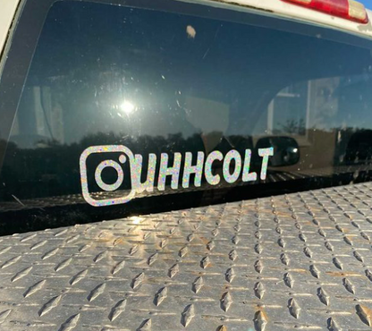 Instagram Username Decal