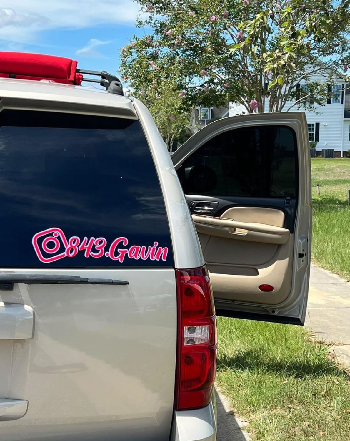 Instagram Username Decal