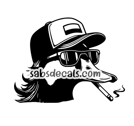 Smoking Mullet Duck with Hat