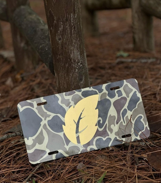 Duck Camo Tobacco Leaf Plate