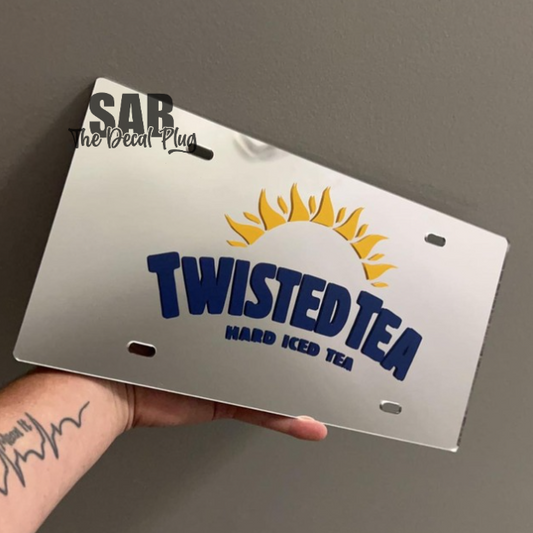 Twisted Tea Mirror Plate