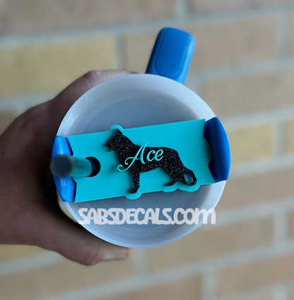 Pet Silhouette Tumbler Topper