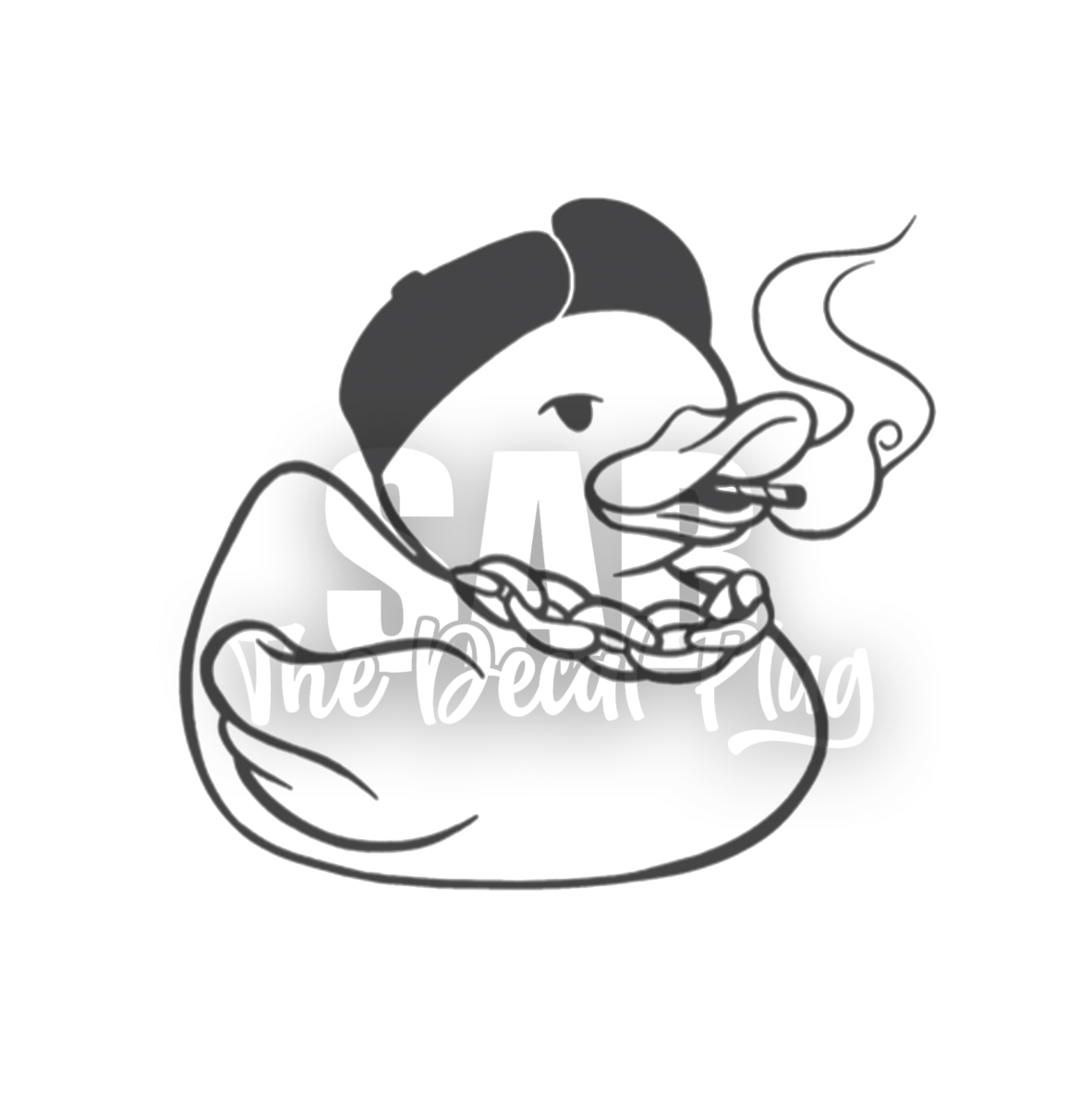 Smoking Rubber Duck With Chain