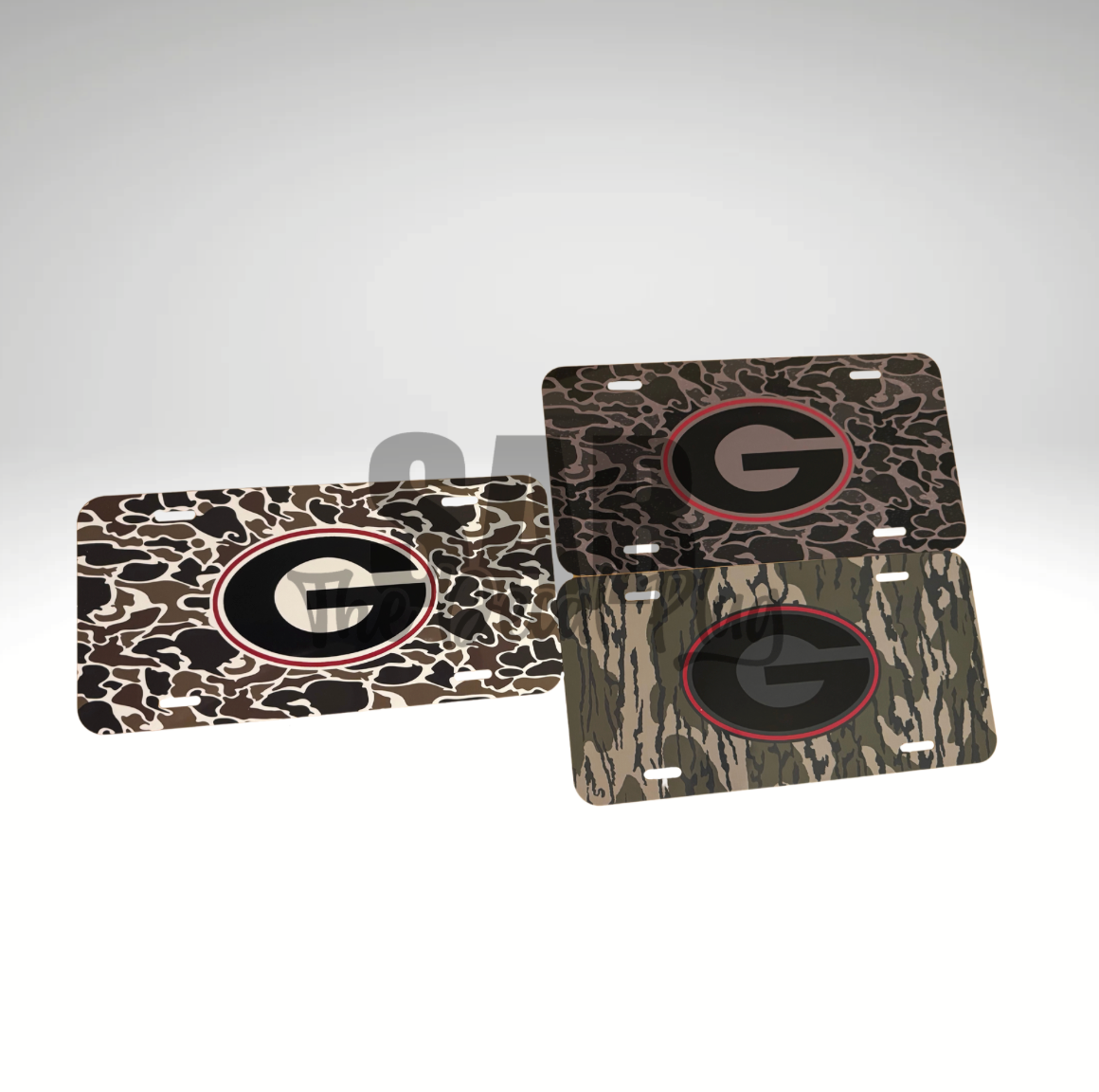 Georgia Dawgs Camo License Plate