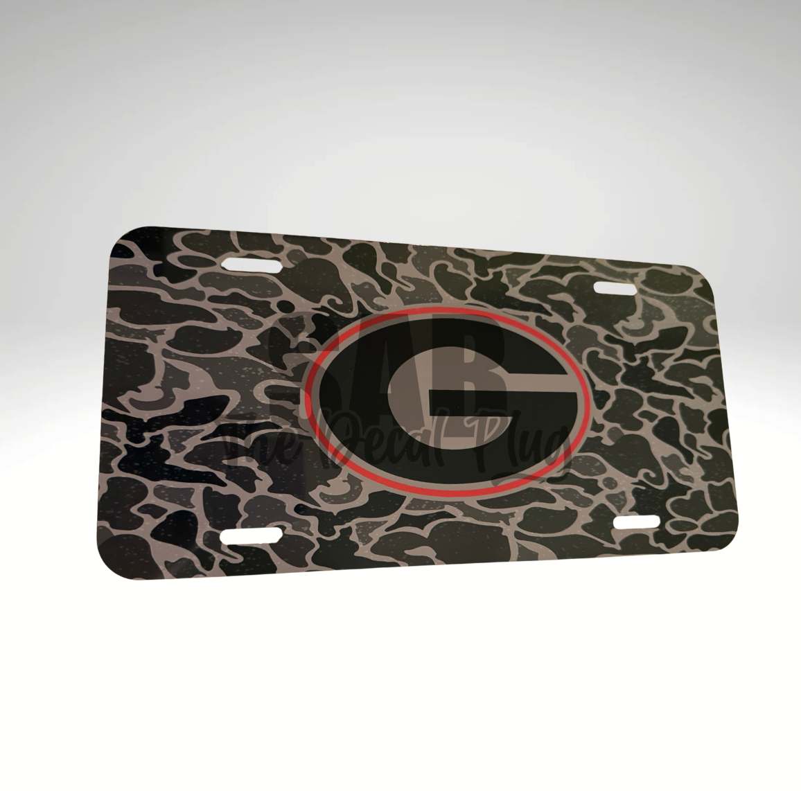 Georgia Dawgs Camo License Plate