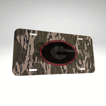 Georgia Dawgs Camo License Plate