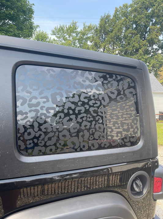 Cheetah Print Window Wrap