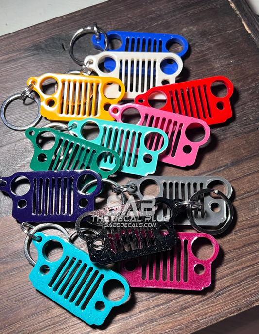 Jeep Grille Keychain (acrylic laser cut)