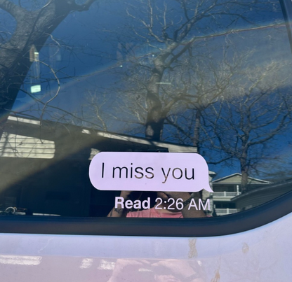 I Miss You Text Bubble