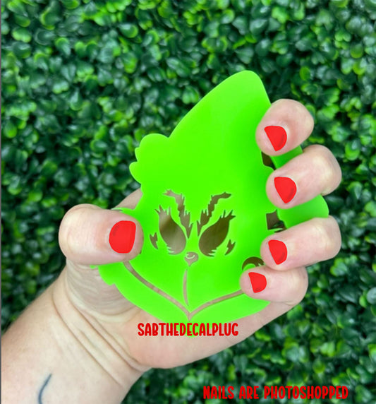 Grinch Nailfie Nail Tech Photo Prop