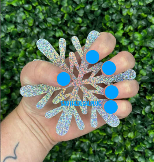 Snowflake Nailfie Nail Tech Photo Prop